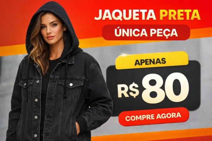 jaqueta jeans com moleton