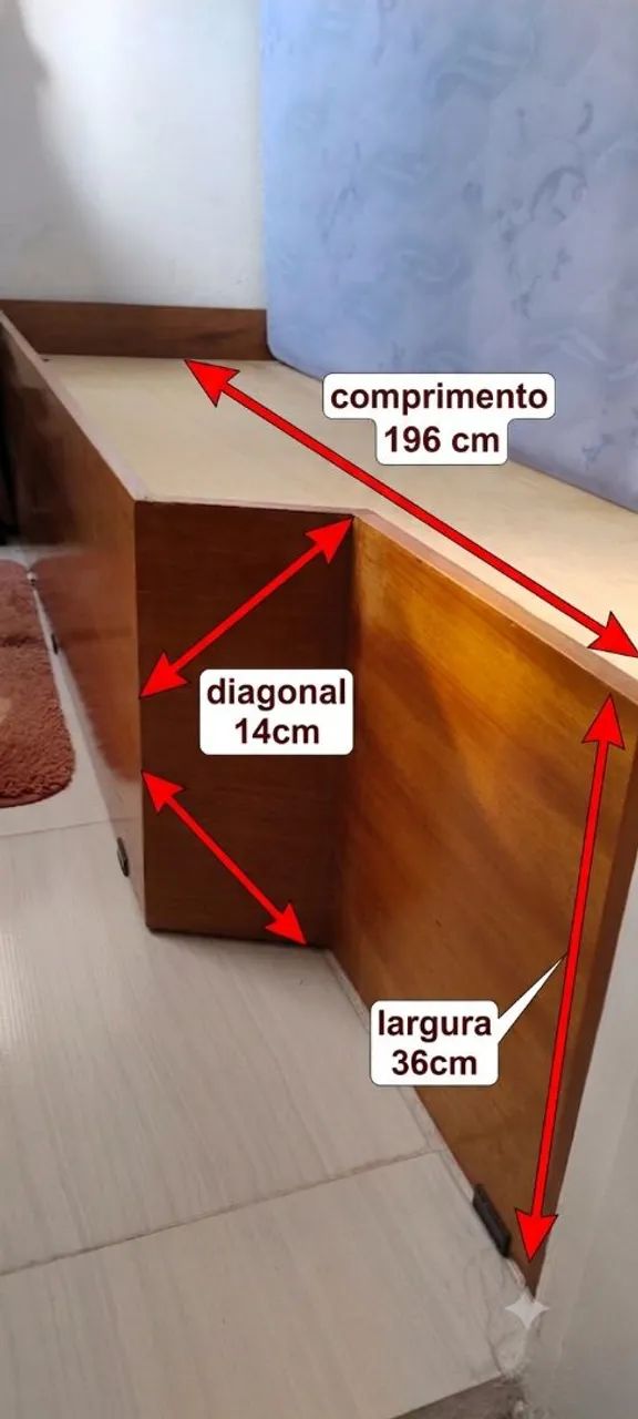 Cama sob medida com colchão de solteiro  - Foto 4