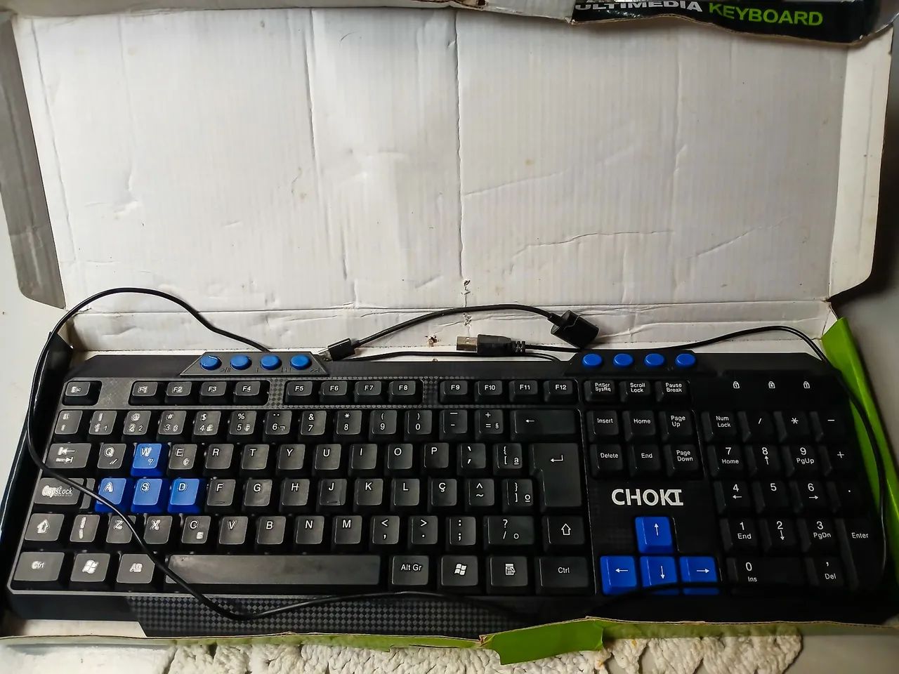 Teclado USB CHOKI-TEC-167 - Novo, nunca usado!
