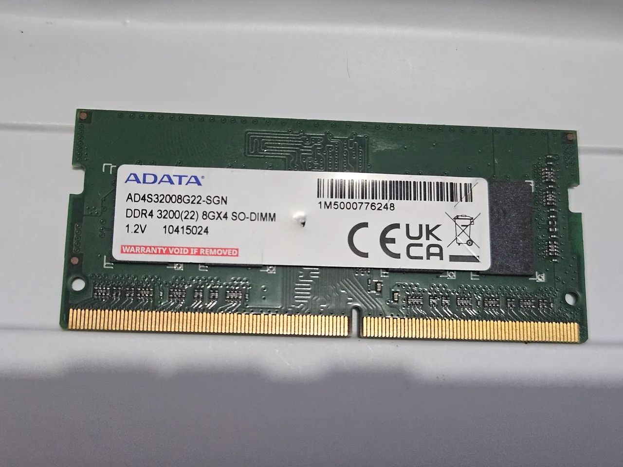 MEMÓRIA RAM ADATA 8GB 3200MH/Z NOTEBOOK OEM NOVA