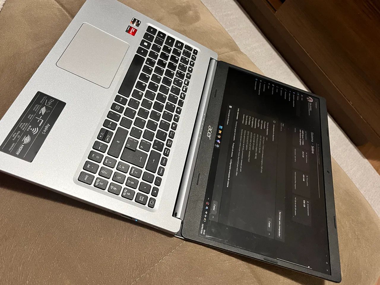 Notebook Acer Aspire 5 Ryzen 7 | 20GB RAM | 700GB SSD - Foto 2