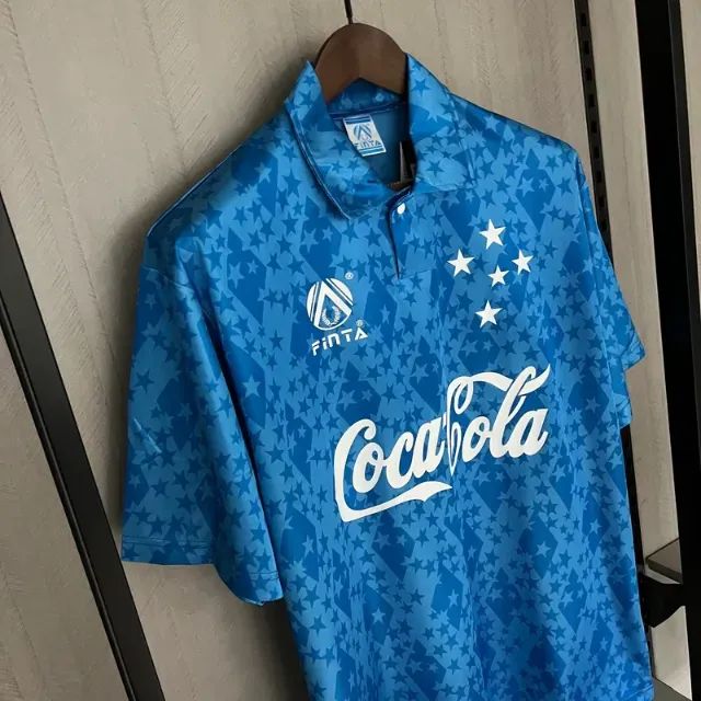 Camisa Cruzeiro Coca Cola 1993 - Azul - Foto 2