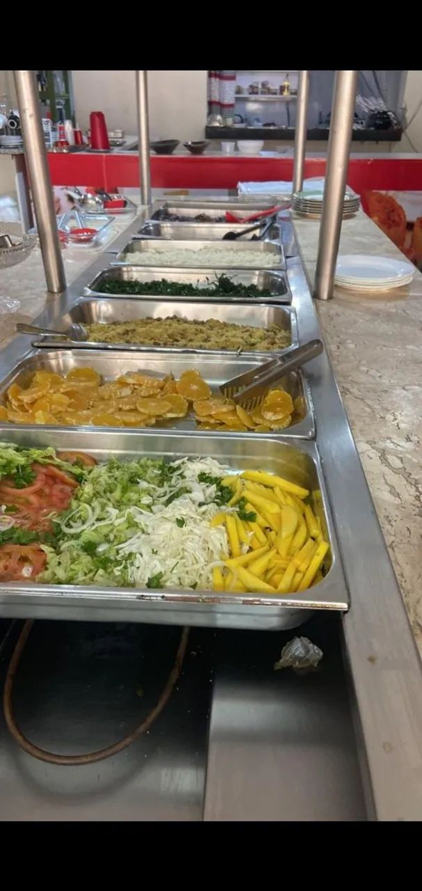 Ilha quente com 10 cubas e bancada mármore  - Foto 2