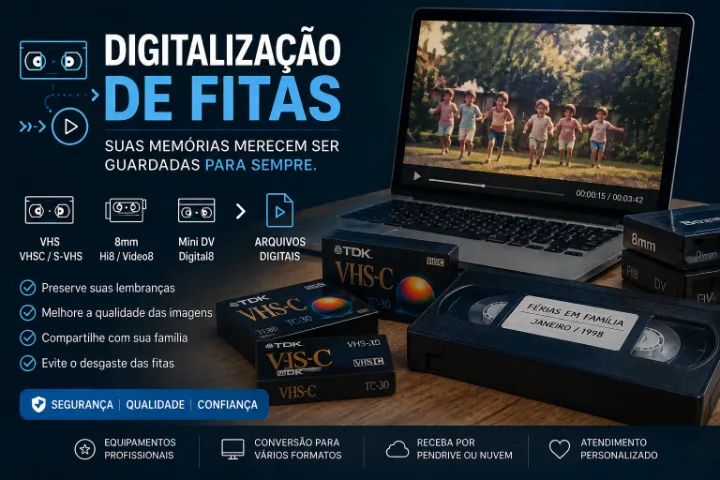 De Vídeo Cassete Para Digital+++