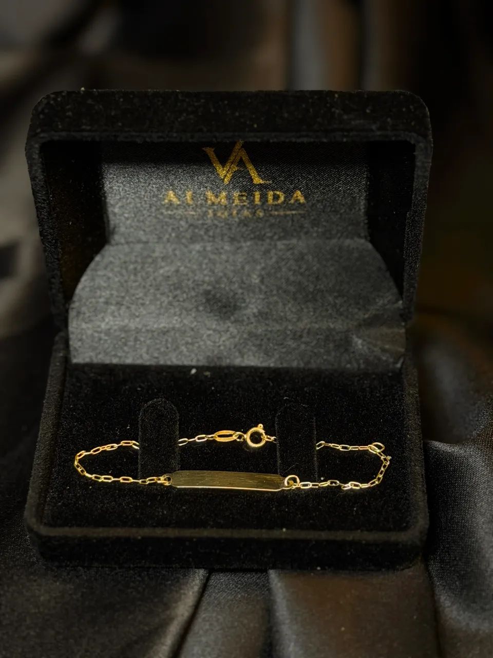 Pulseira infantil ouro 18k 