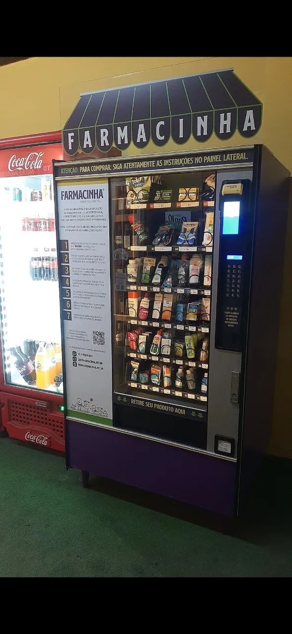Vending Machine Crane (EUA) Peça única impecável com área p/ estoque (sem refrigeração) - Foto 4