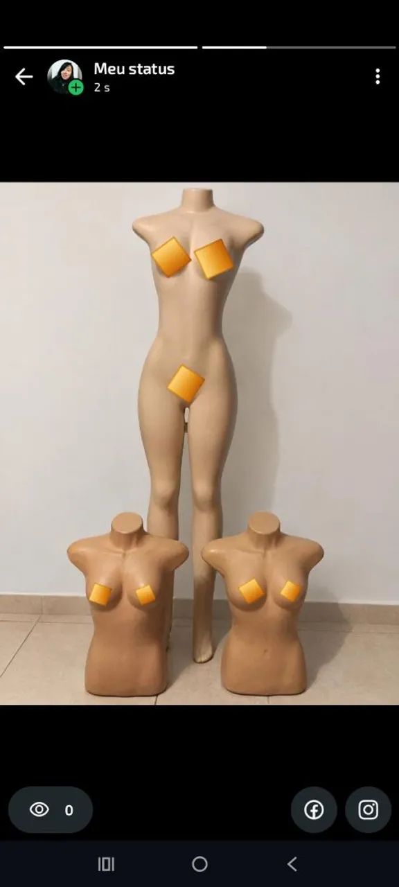 Trio de manequim 