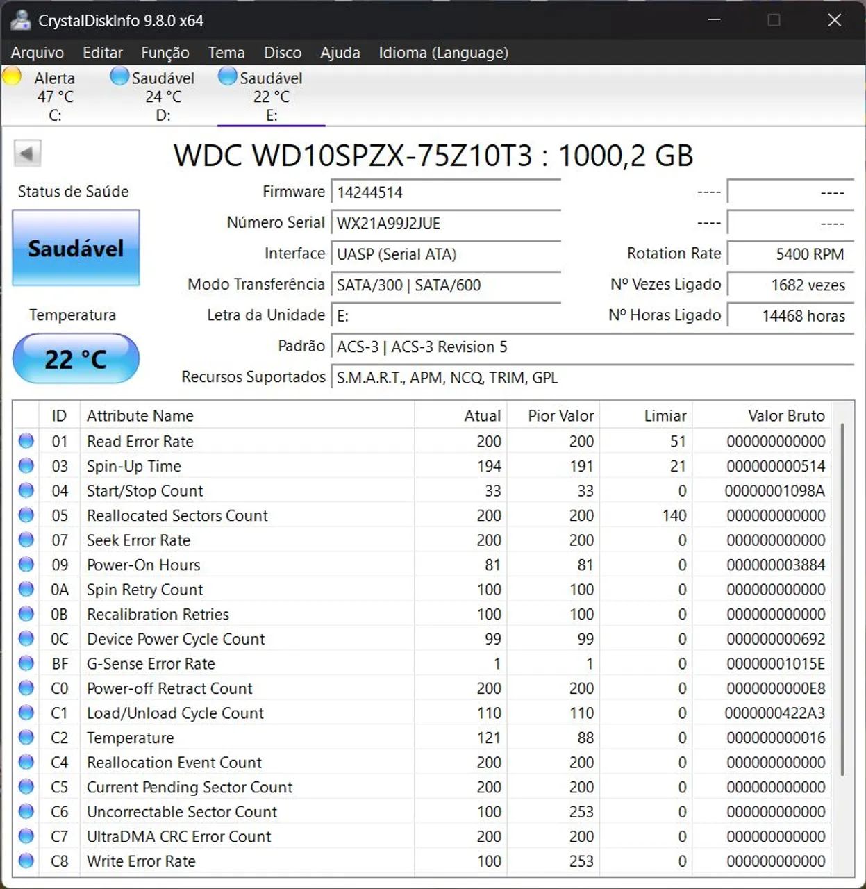 Disco Rígido HD 1TB 2,5" WesternDigital 440254889733007363
