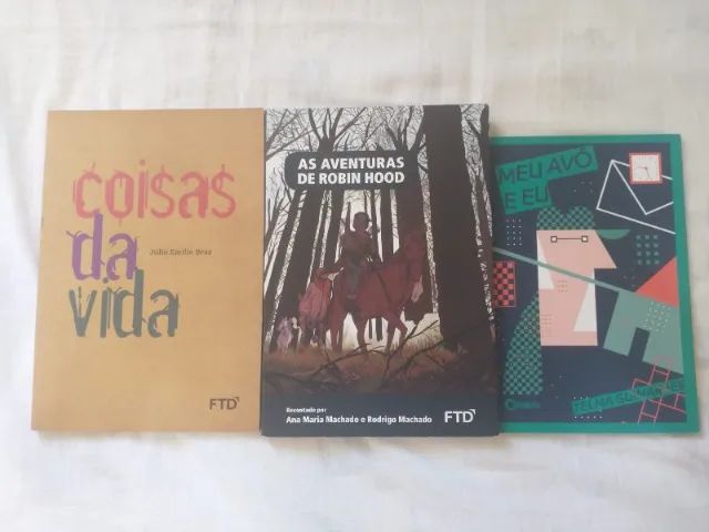 Livros "Coisas da Vida", "As Aventuras de Robin Hood" e "Meu Avô e Eu" - Foto 2