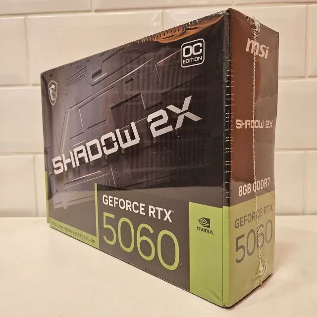 Placa de Vídeo MSI NVIDIA GeForce RTX 5060 Shadow 2X OC - 8GB - GDDR7 - DLSS - Ray Tracing - Foto 2