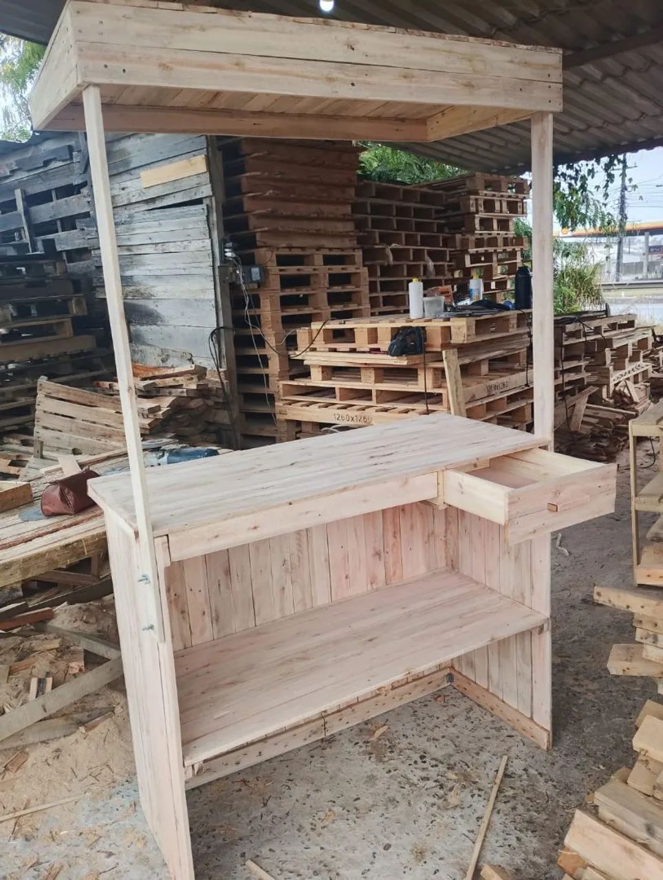 Barraca de pallet desmontável nunca usada  - Foto 3