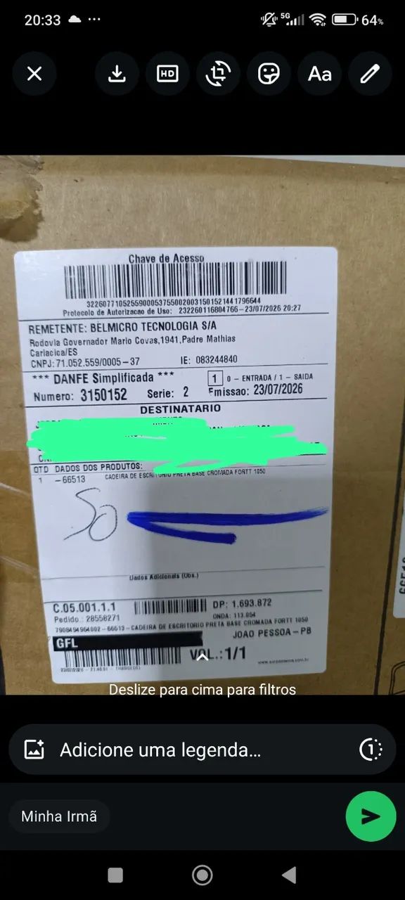 Cadeira de escritório ergométrica NOVA - Foto 3