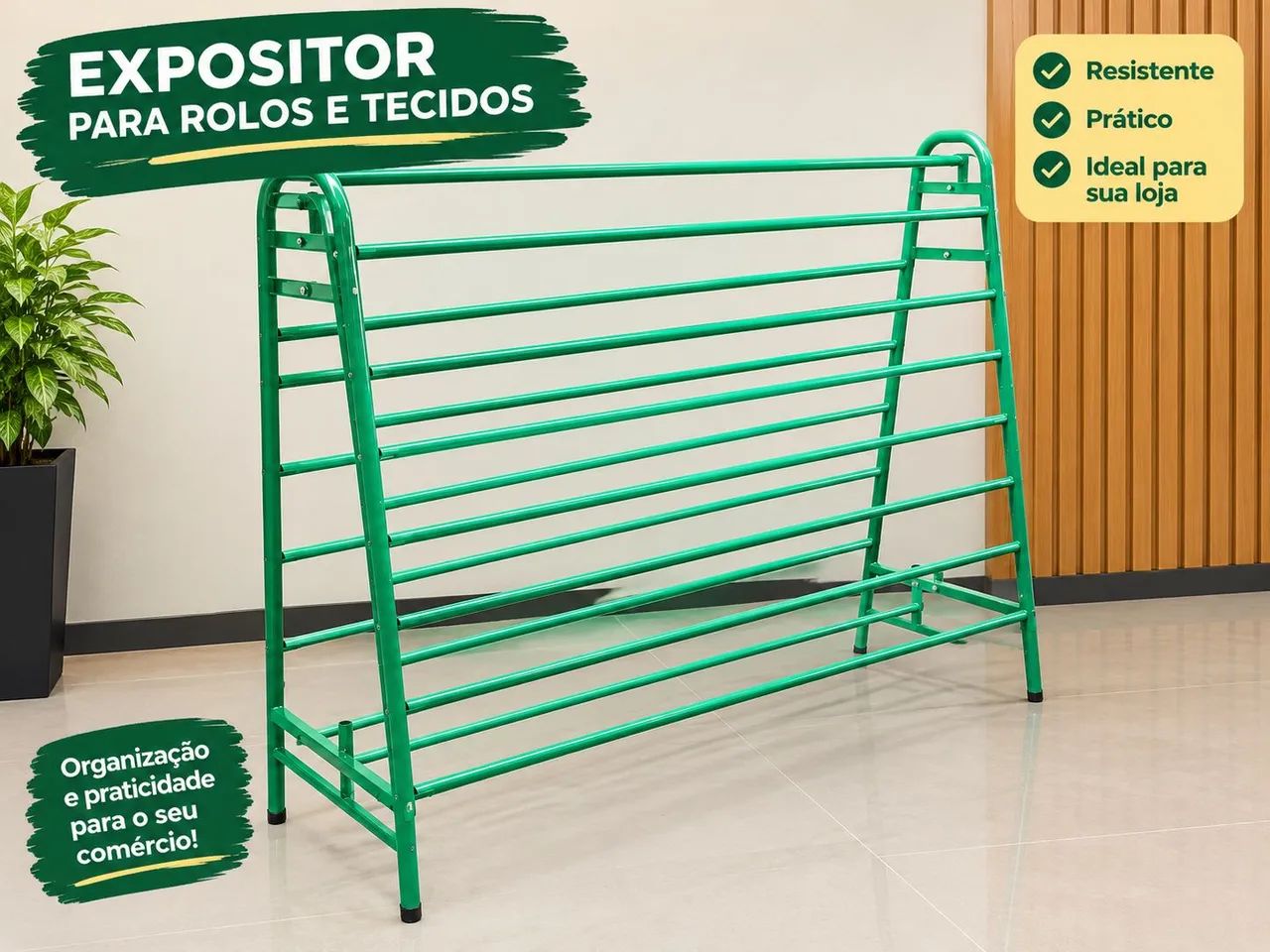 Expositor de chão para tecidos/plásticos - Foto 2