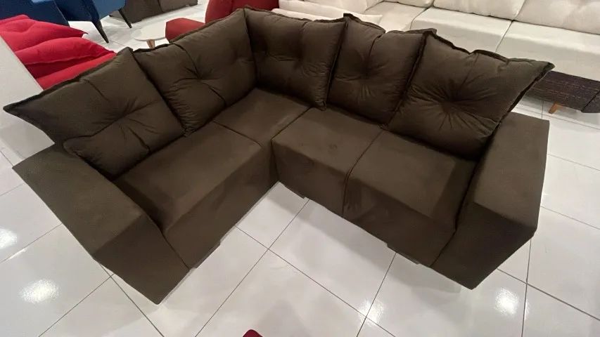 Sofá de Canto Novo com Almofadas - Foto 2
