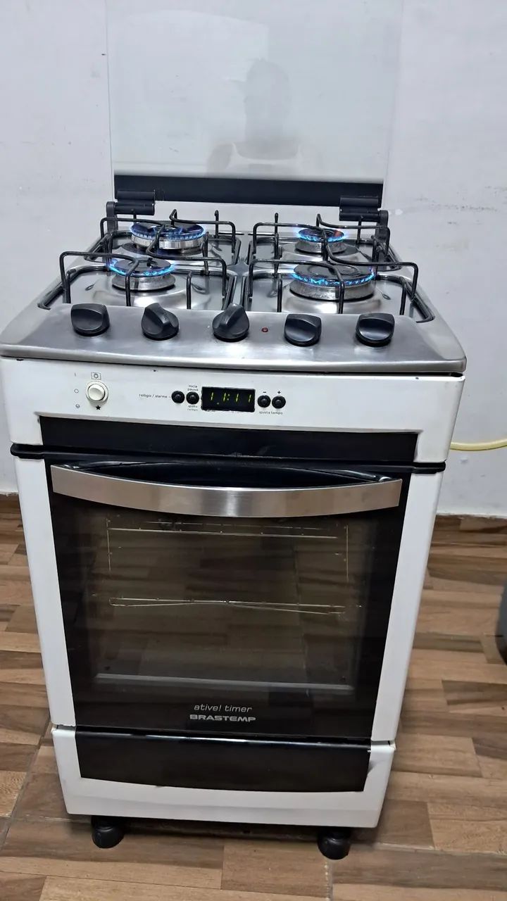 Fogão Brastemp 4 bocas automático com grill ((Entrego)) - Foto 5