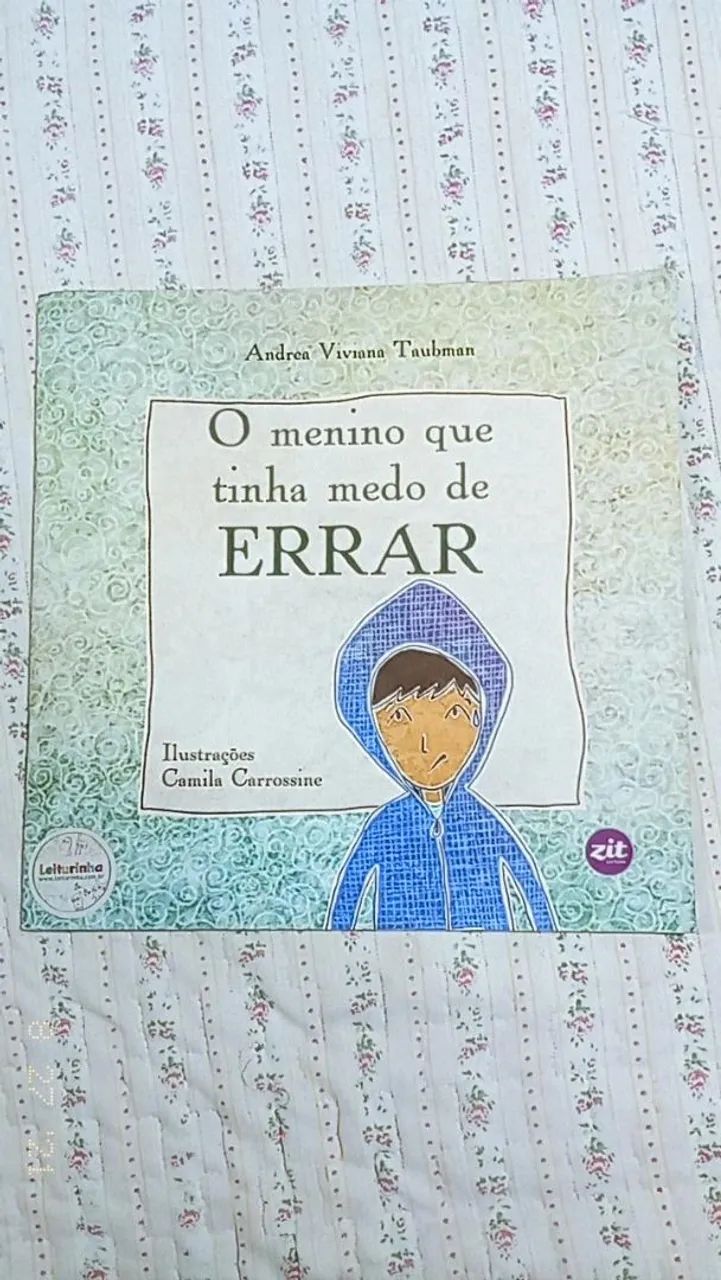 LIVRO - LEITURINHA: O Menino que tinha Medo de Errar