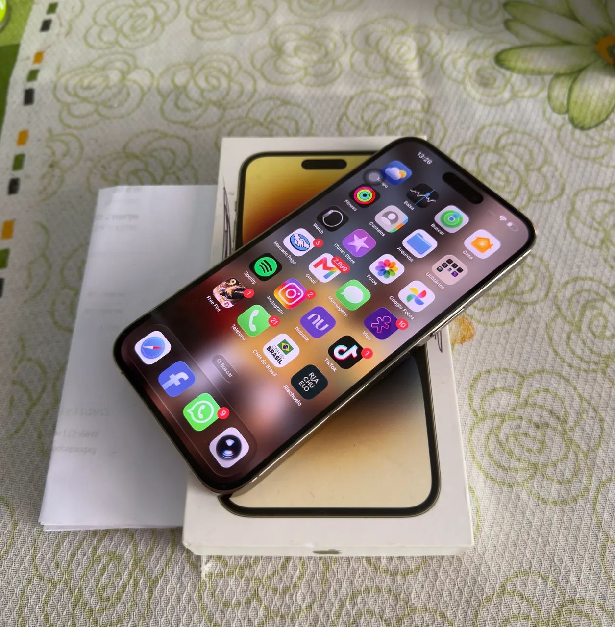 iPhone 14 Pro Max Gold 128GB Completo  - Foto 3