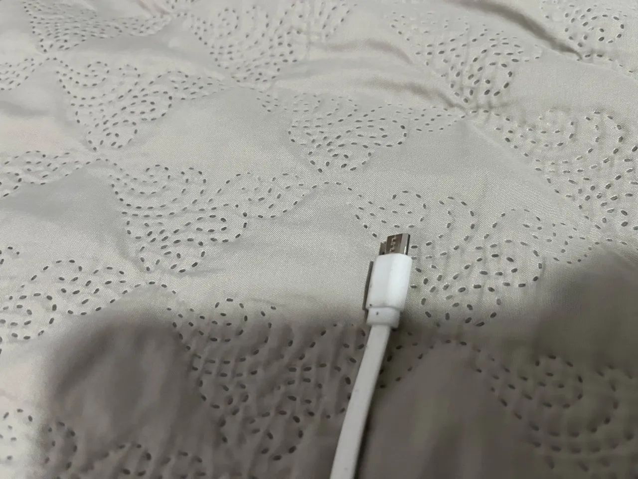 Cabo USB Curto Flat Branco (Micro-USB) Ideal para Powerbank e Carro - Foto 2