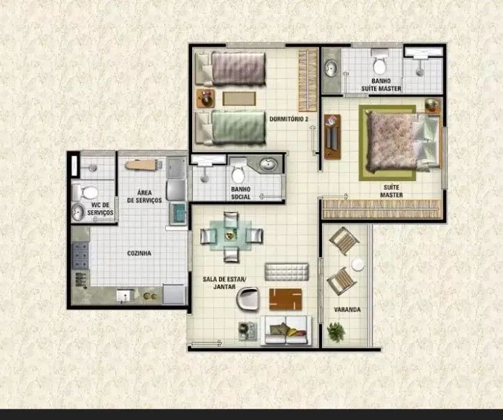 Excelente apartamento de 02 quartos no Condomínio Ilhas Gregas- Ponta Negra  - Foto 7