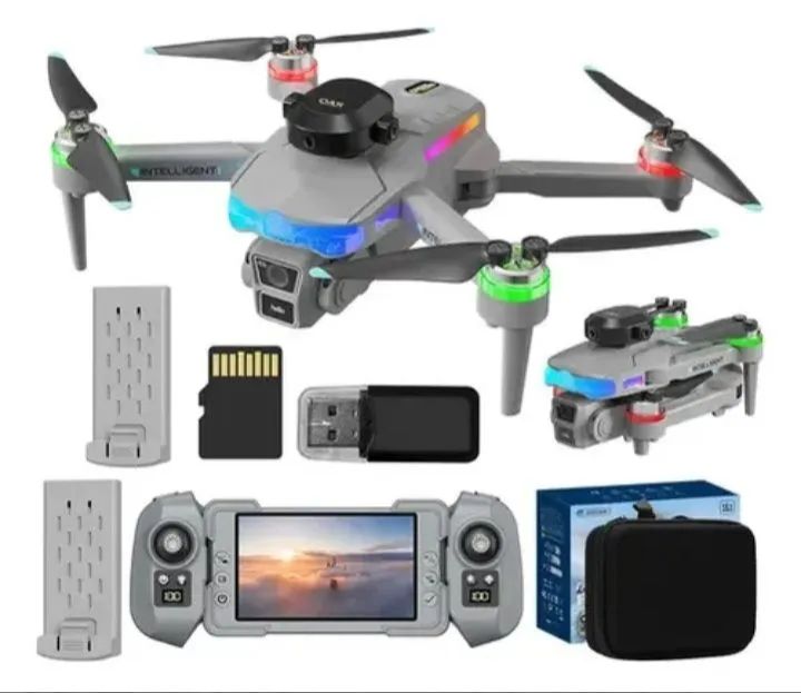 Drone Mini 8k Dual Camera Tela Controle Lcd