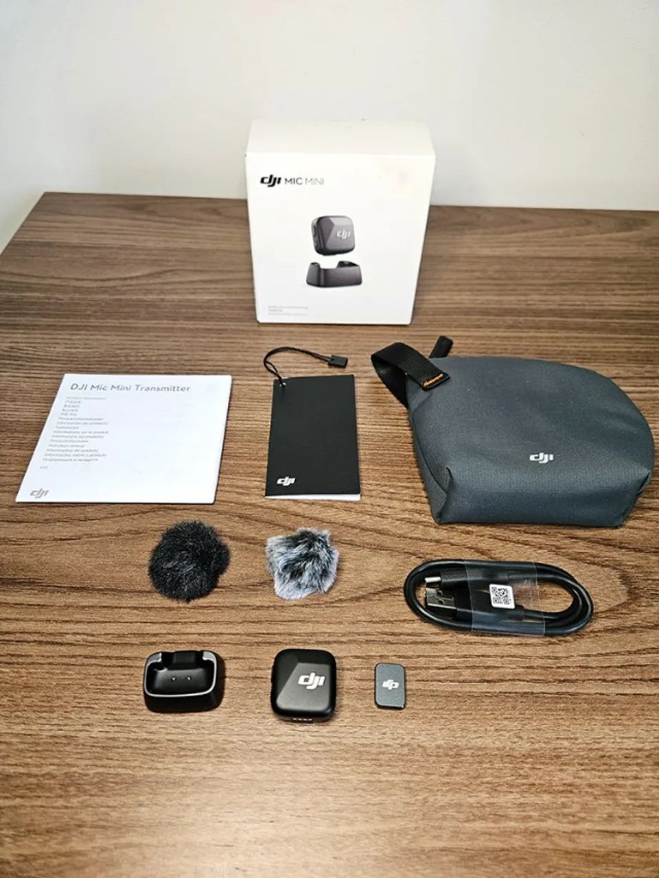 Microfone DJI Mic Mini (1 TX Microfone Preto) BR - IMPECÁVEL!!! - Foto 5