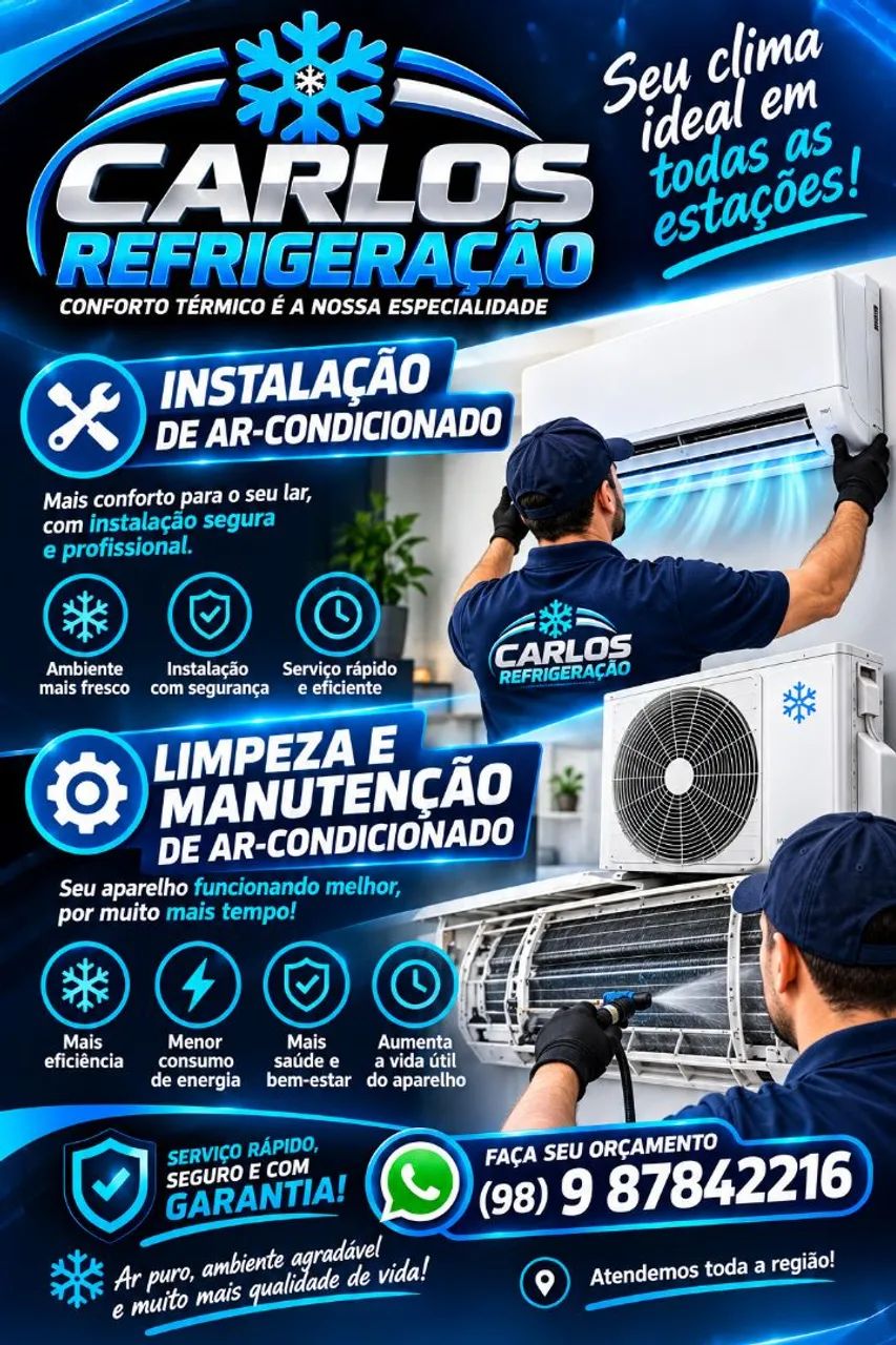 Instalação de Ar Condicionado/Limpeza 