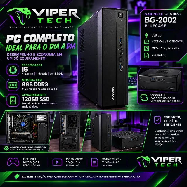 PC COMPLETO ? i5 | 8GB RAM | SSD 120GB