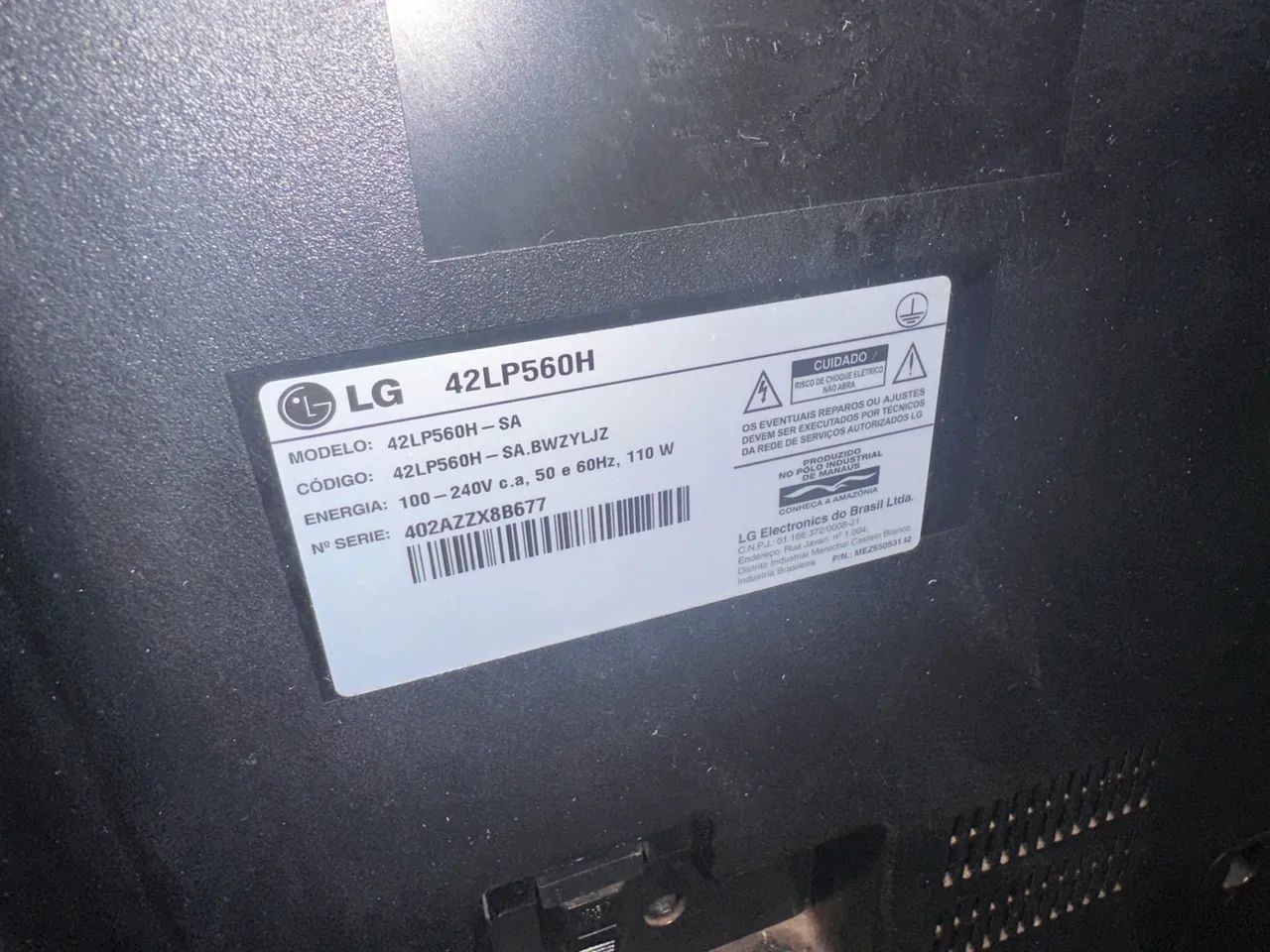 Televisão LG 42 polegadas (com defeito) - Foto 2