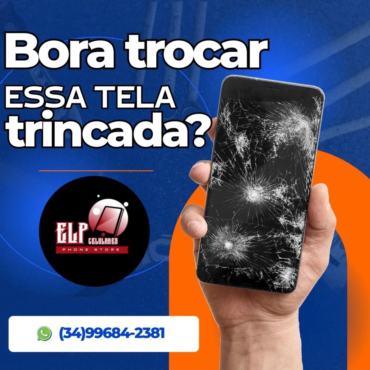 Troca de Tela, Bateria e Conector de Carga para Celulares