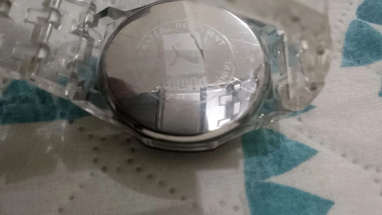 Relógio Puma Original com pulseira transparente  - Foto 4