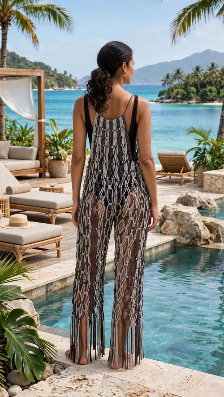 Calça Macramê sobreposição  - Foto 4