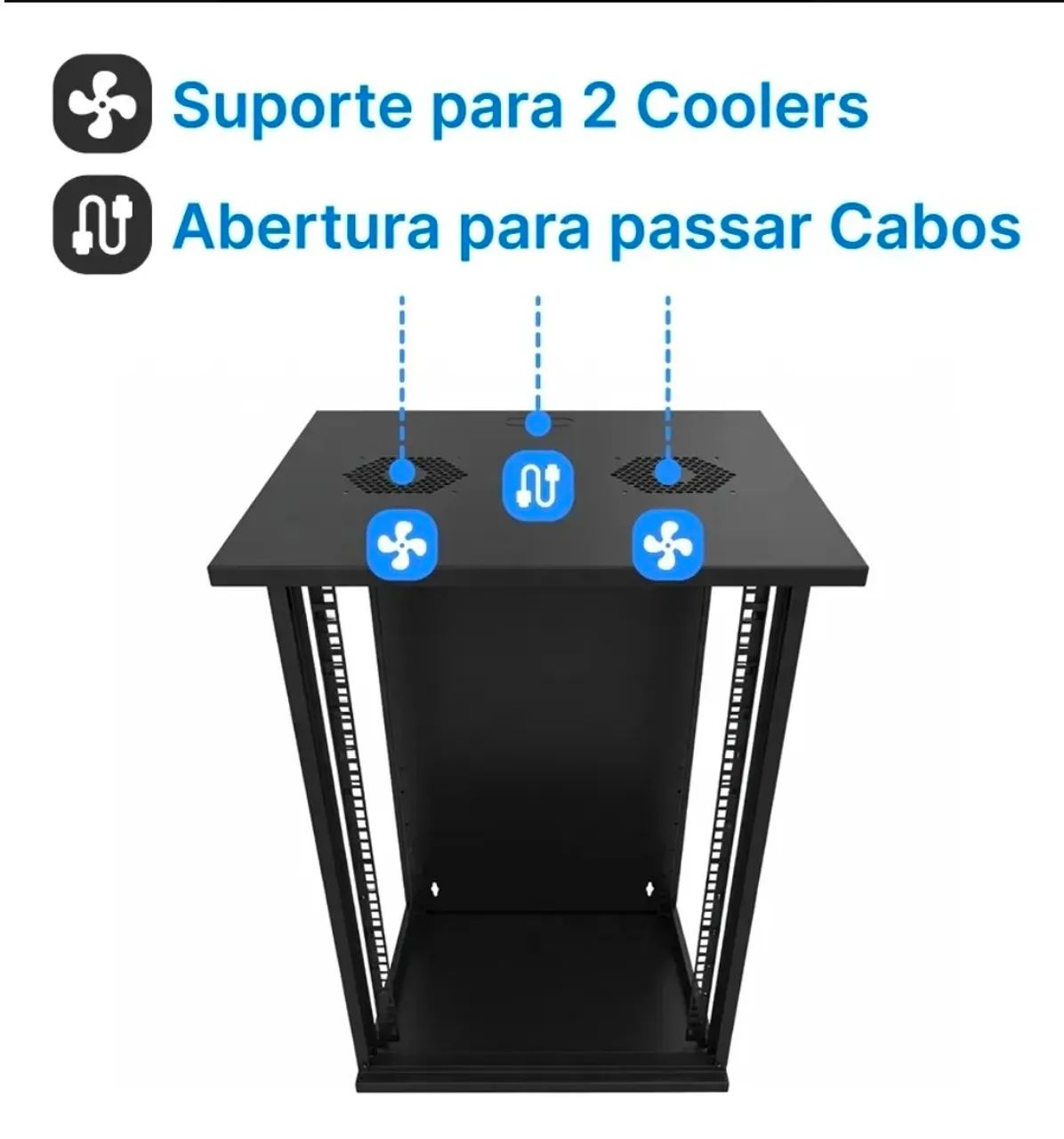 Rack 20U 770mm desmontável. 