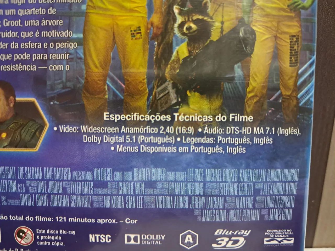 Blu-ray Original 2D+3D Guardiões da Galaxia - Foto 5