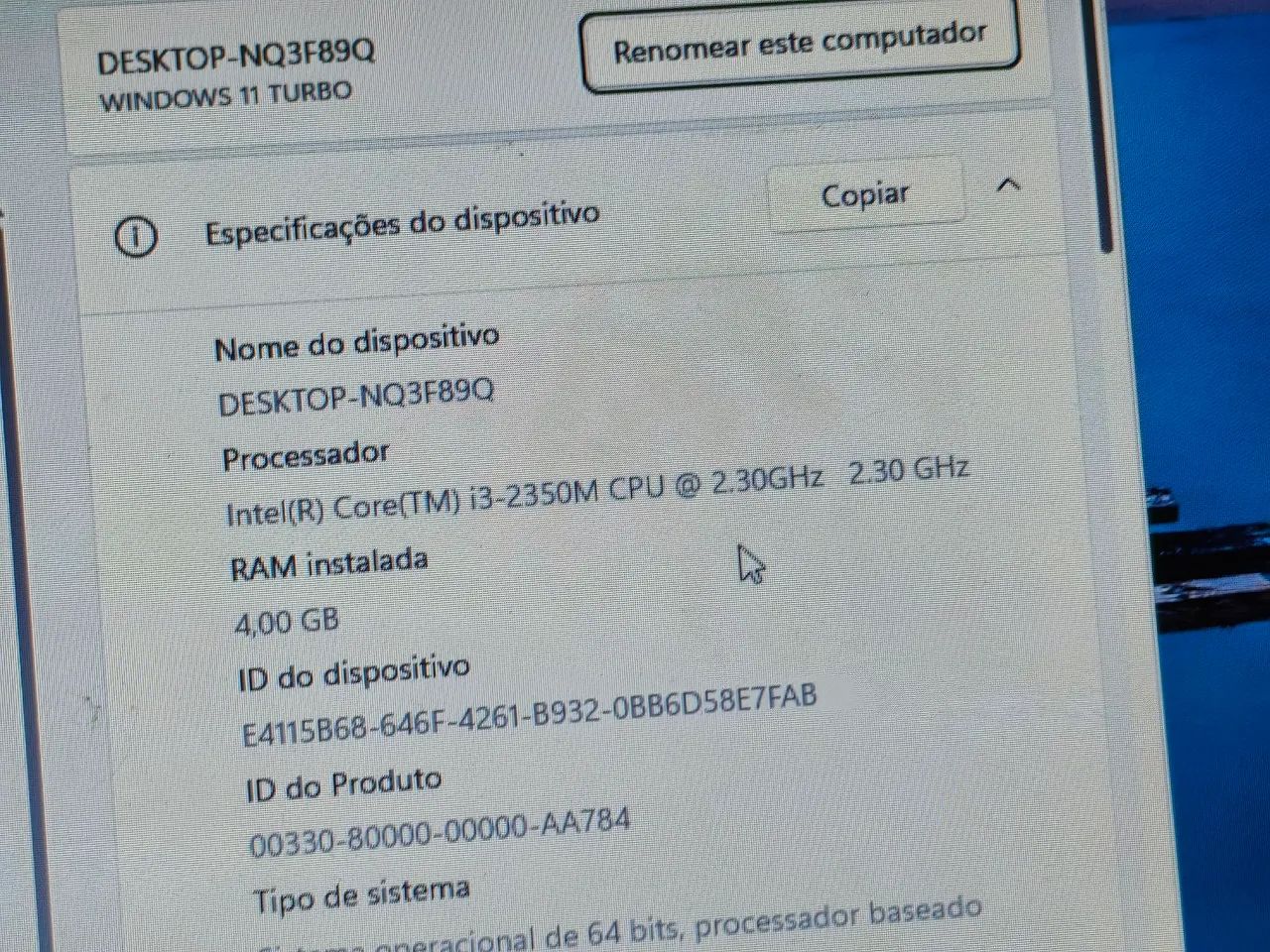 Notebook Dell i3 SSD WIN 11 E BEM RÁPIDO  - Foto 4