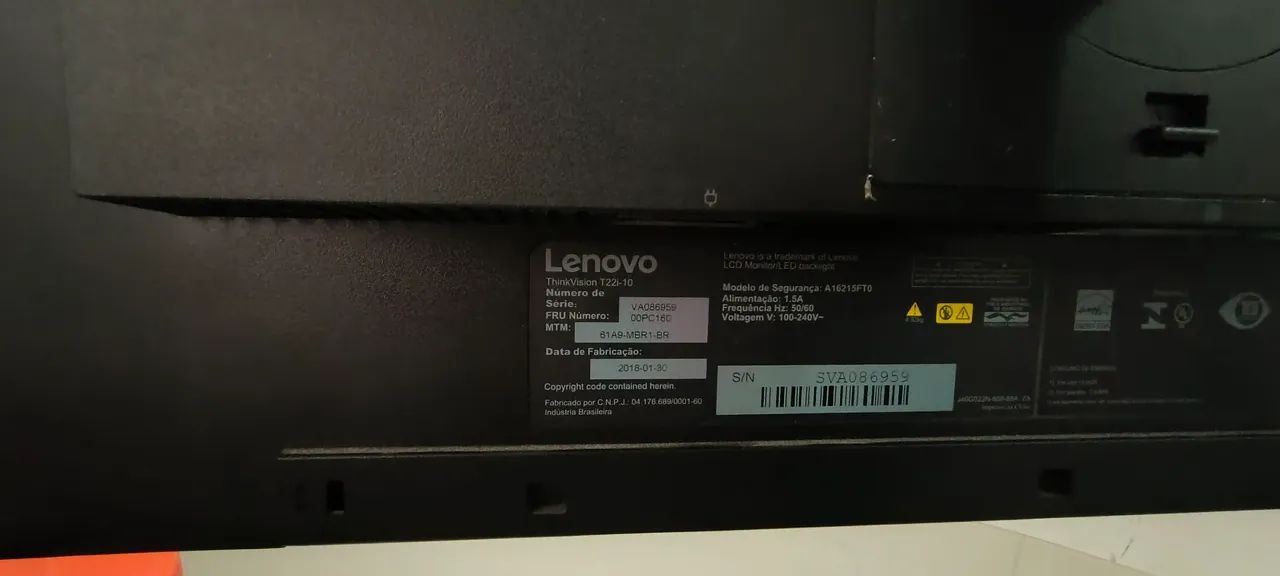 Monitor Led Lenovo ThinkVision  T22I 