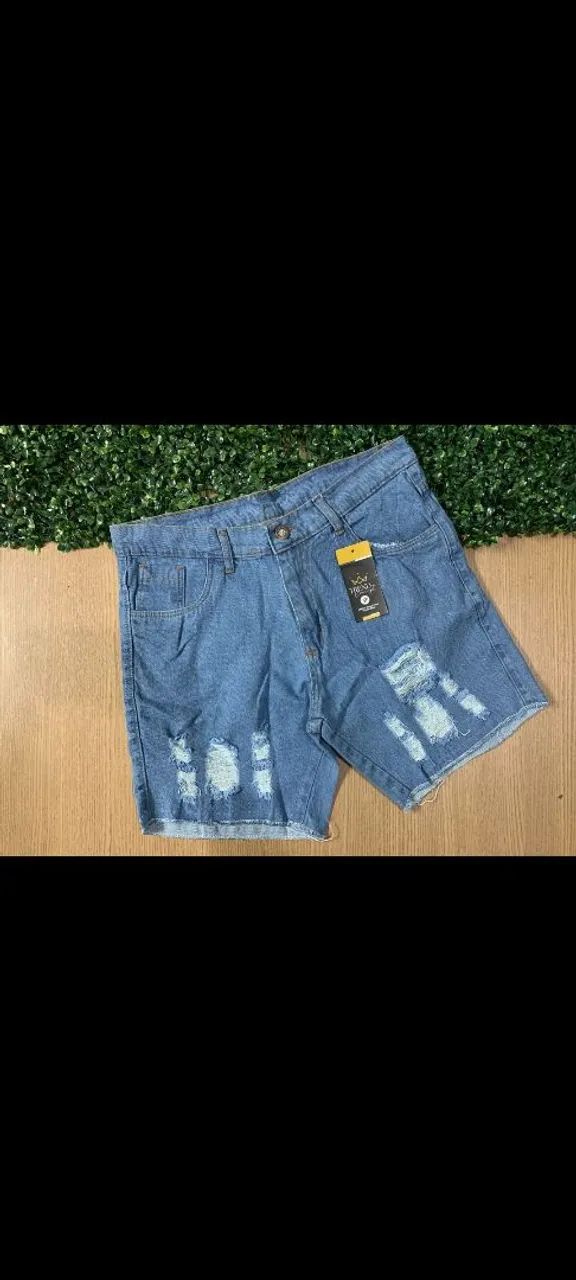 bermudas jeans mairicinho destroyd  - Foto 3