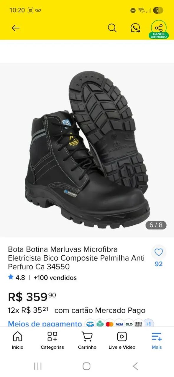 Botas marluvas com composite