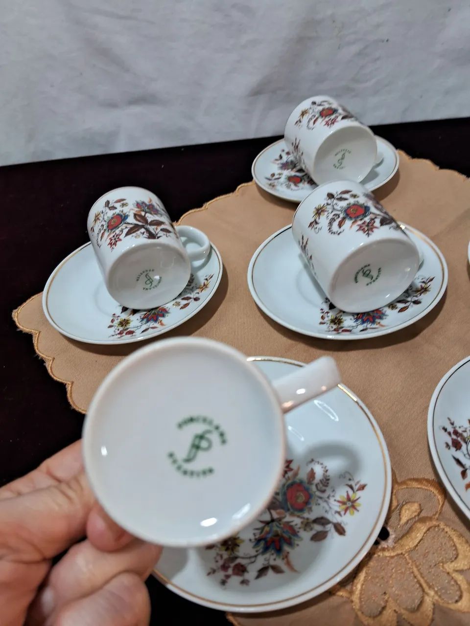 Antigas xícaras de Café Porcelana Steatita  - Foto 5