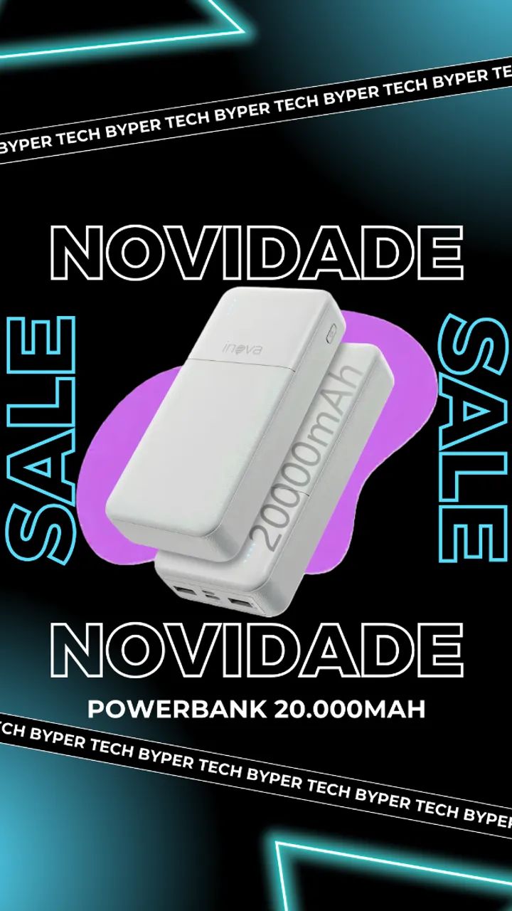 Power Bank Inova, 20.000Mah, Lacrado