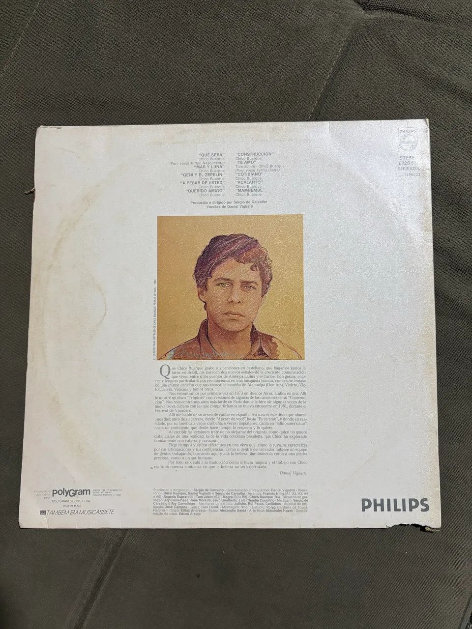 LP / Disco de vinil - Chico Buarque em espanhol - Foto 2
