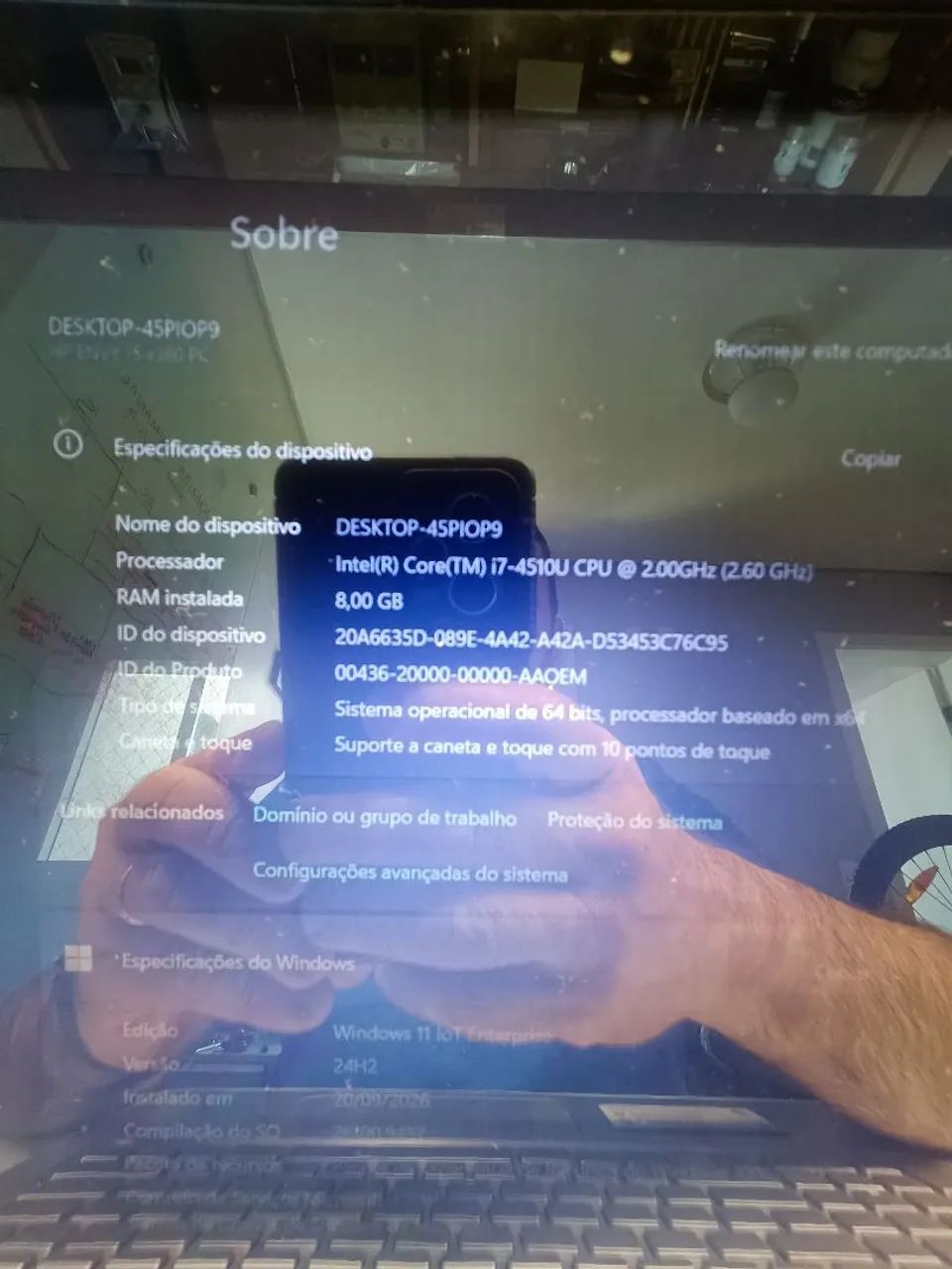 HP Envy X360 Convertible (vira tablet) 15 polegadas I7 8Gb - Foto 2