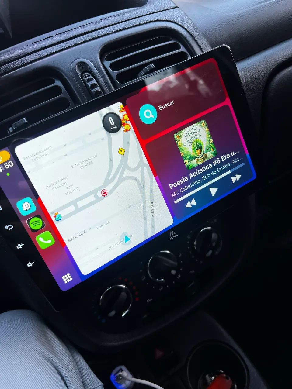 Multimídia 9 polegada CarPlay e Android auto
