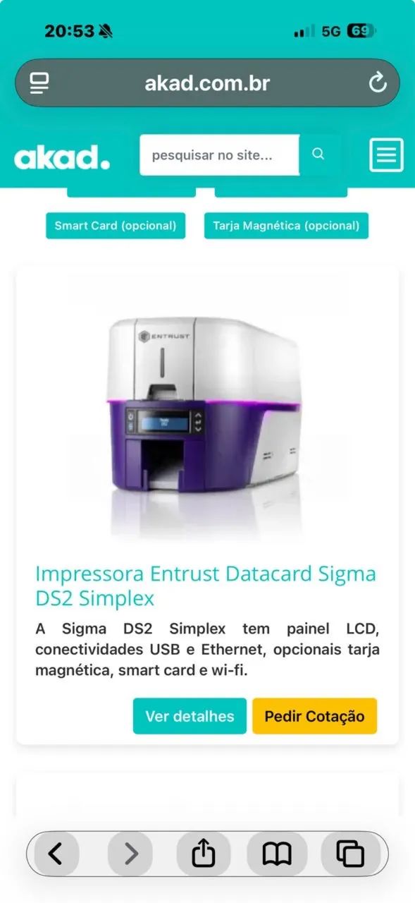 IMPRESSORA DE CARTAO + MIL CARTÕES 