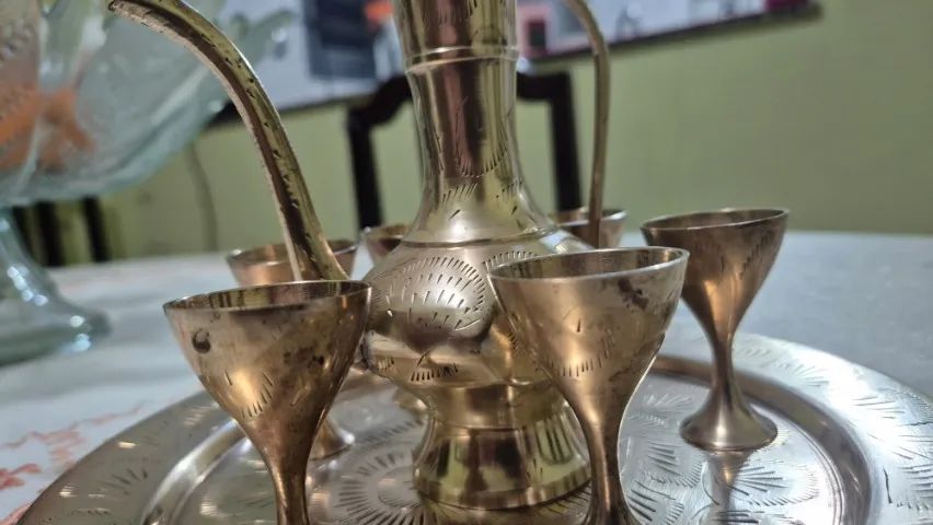 Conjunto de chá bronze