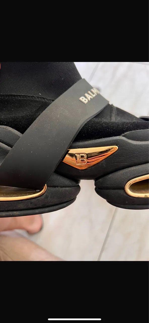 Tênis Balmain cano alto bbold  - Foto 3