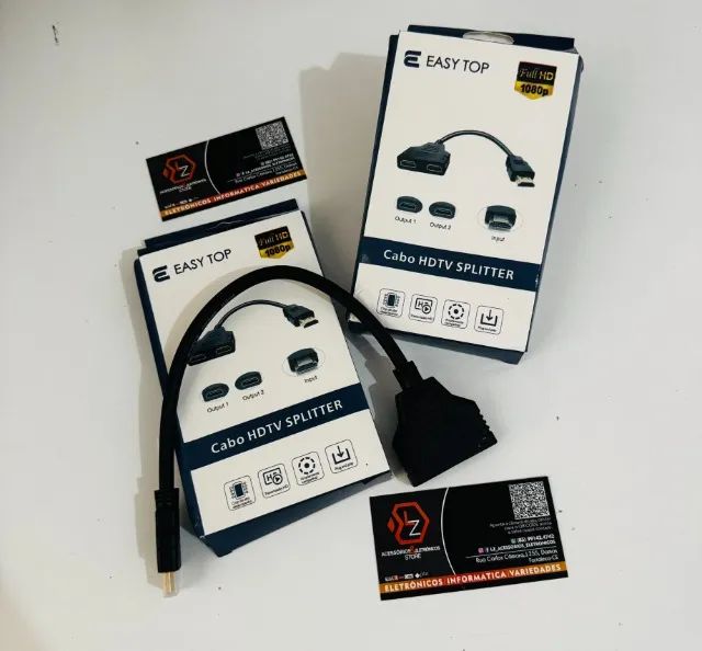 Cabo divisor Hdmi 1 Entrada para 2 saídas - 1x2 - Foto 4