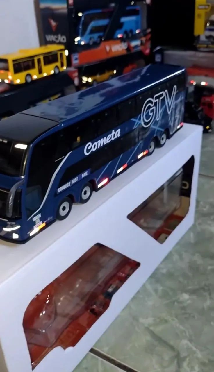 Miniatura de Ônibus Rodoviário 
