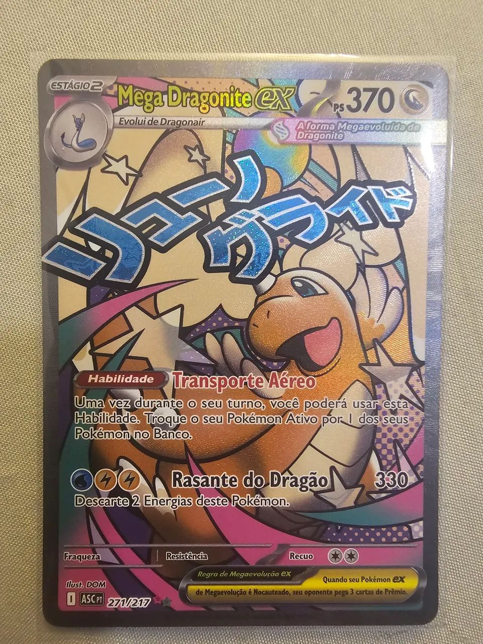 Mega Dragonite EX rara heróis excelsos 
