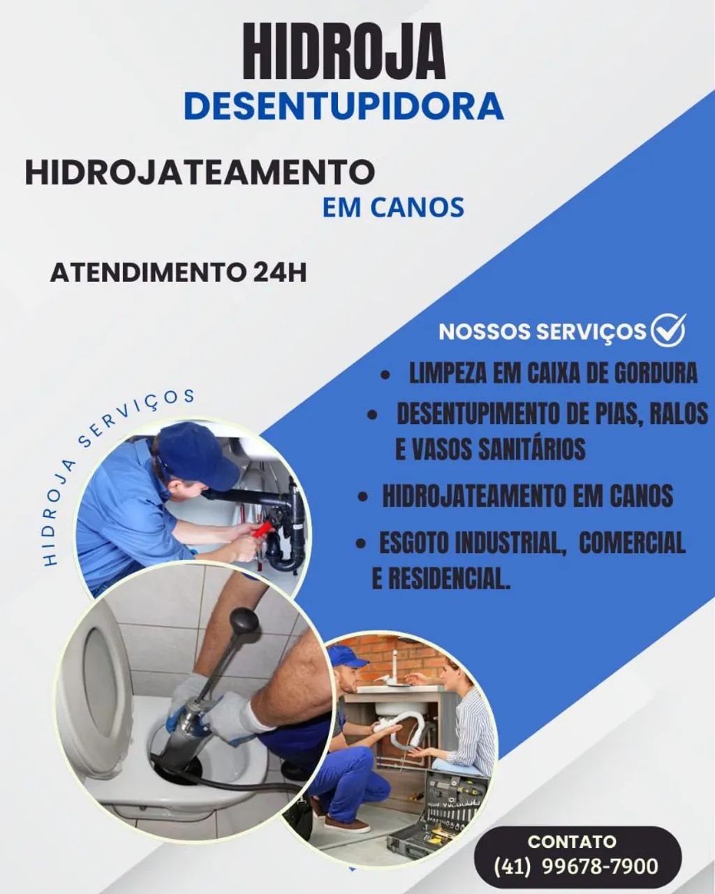 Desentupidora limpa fossa