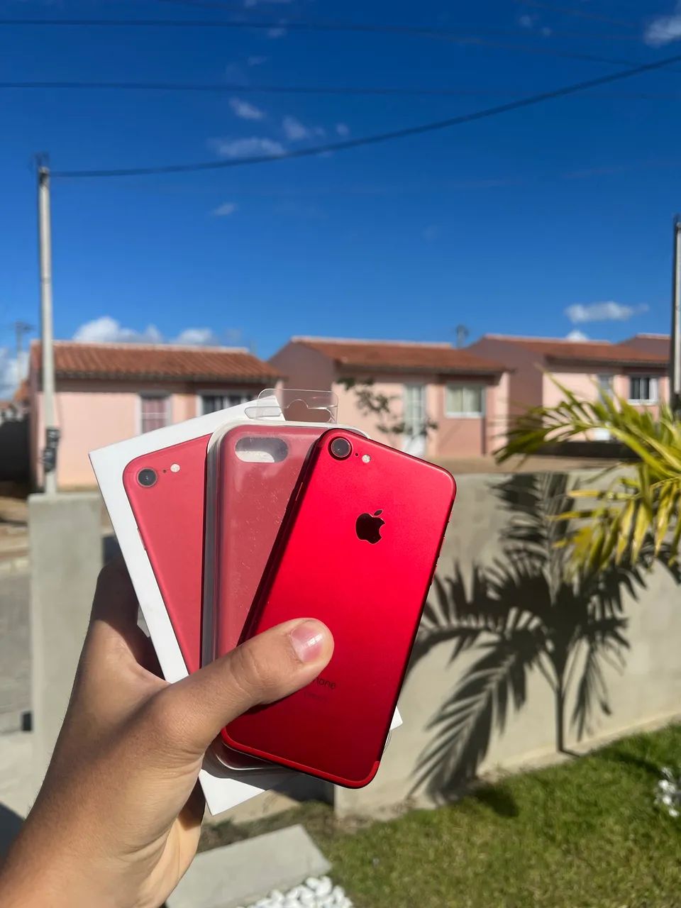 Iphone 7 Vermelho 256Gb